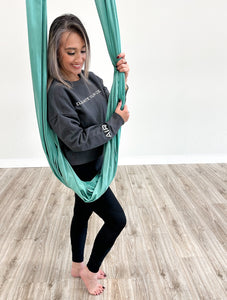 Cozy Crop Gray “Elevate your Core” Sweatshirt