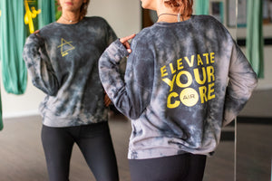 Oversized Elevate Your Core Sweatshirt - Tie Dye