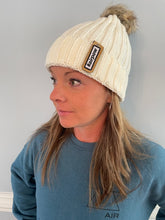 Load image into Gallery viewer, White #AIRPOW Beanie