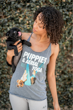 Load image into Gallery viewer, Puppies &amp; Aerial Yoga Racerback Tank