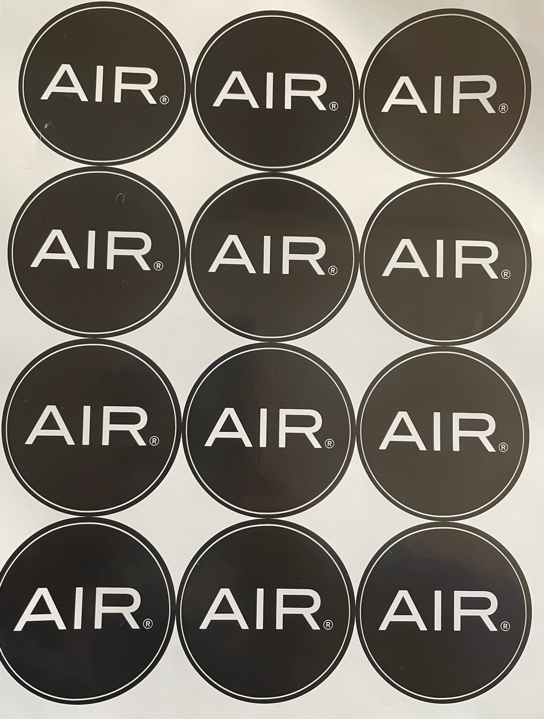 AIR Circle Logo Stickers